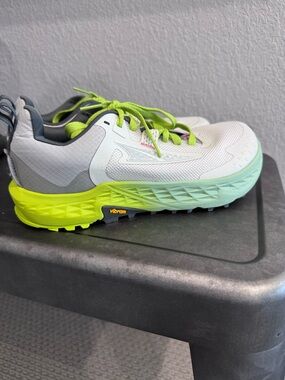 Altra Timp Women's White and Neon Green Trail Running Shoes
